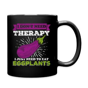 Eggplant gift - Full Colour Mug - black - Right