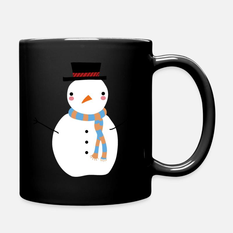 SCHNEEMANN - Tasse einfarbig - Schwarz