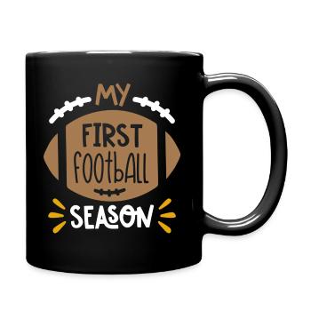 Football Game Season Gift - Tasse einfarbig - Schwarz - Rechts