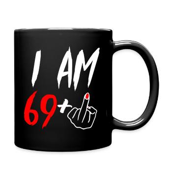 70e anniversaire - Mug uni - noir - Droite