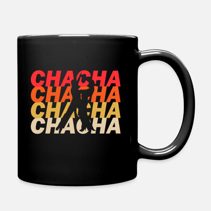 Gesellschaftstanz Cha-Cha-Cha - Tasse einfarbig - Schwarz