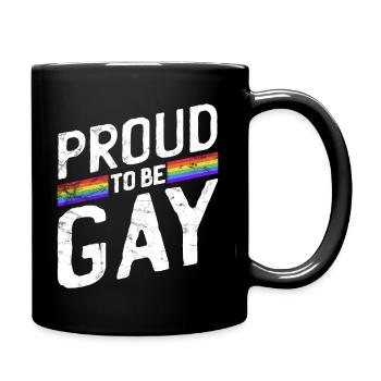 Gay Pride - Mug uni - noir - Droite