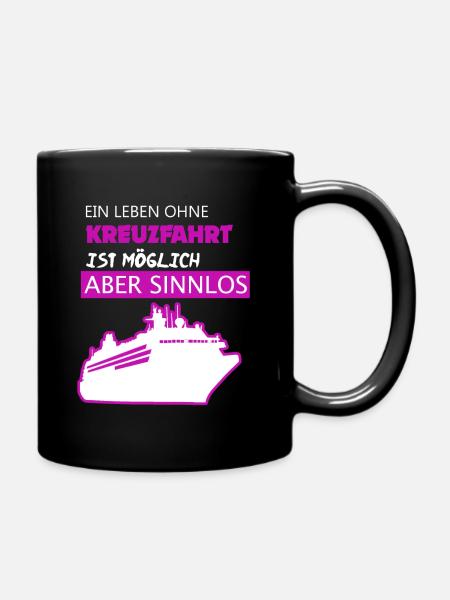 Cruise Shirt • Shipping • Ship Mechanic - Full Colour Mug - black