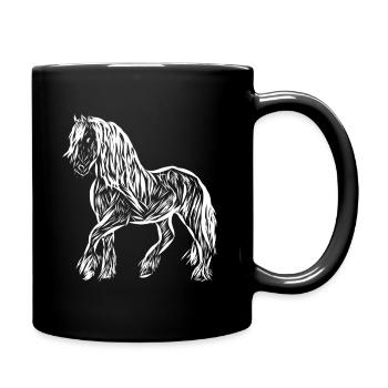 Horse - Full Colour Mug - black - Right
