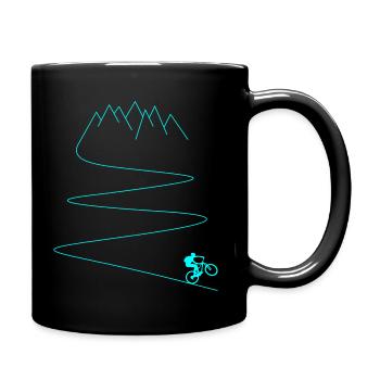 Vélo Cycliste Vélo De Montagne Vélo De Montagne VTT - Mug uni - noir - Droite