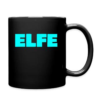 Elfe - Tasse einfarbig - Schwarz - Rechts