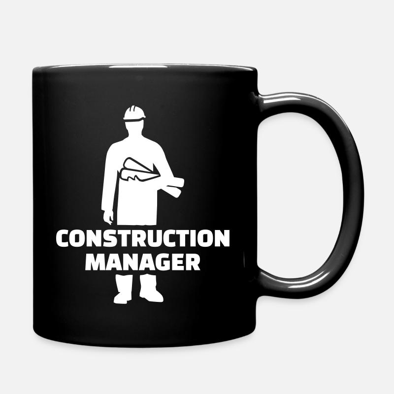 Bauleiter - Tasse einfarbig - Schwarz