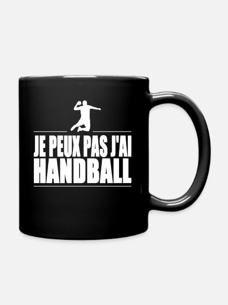 Je peux pas j'ai handball - Mug uni - noir