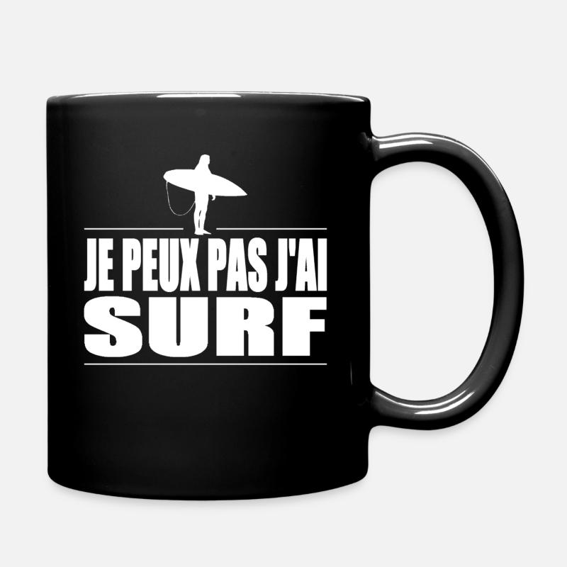 Je peux pas j'ai surf - Mug uni - noir