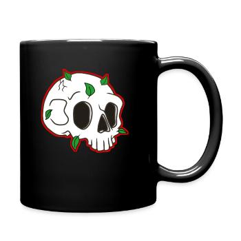 Conception de crâne - Mug uni - noir - Droite