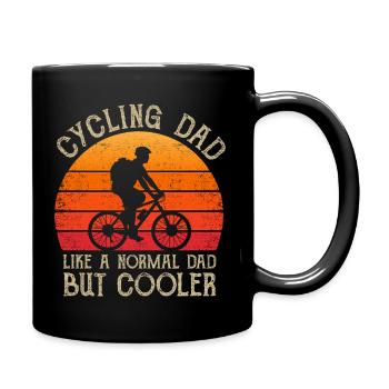 Père Papa VTT Vélo Rétro Vintage - Mug uni - noir - Droite