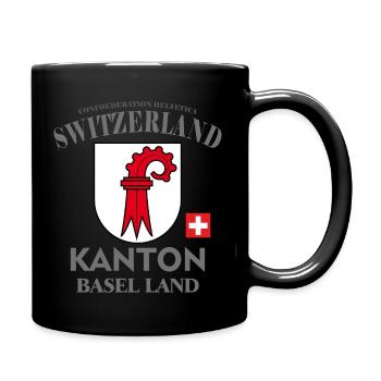 Kanton T-Shirt baselland, Schweiz, switzerlang - Tasse einfarbig - Schwarz - Rechts