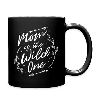 Maman du sauvage - Mug uni - noir - Droite