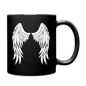 ailes d'anges - Mug uni - noir - Droite
