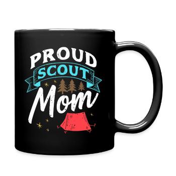 Fière maman scoute - Mug uni - noir - Droite