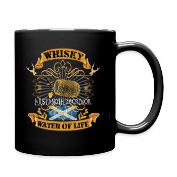 Whisky Schottland - Whisky is just another word... - Tasse einfarbig - Schwarz - Rechts