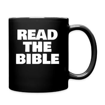READ THE BIBLE - Tasse einfarbig - Schwarz - Rechts