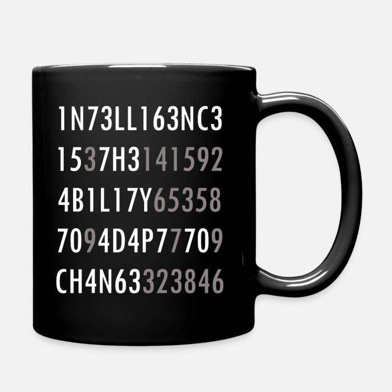 Intelligence-Citation from Science Intelligence Nerd - Full Colour Mug - black