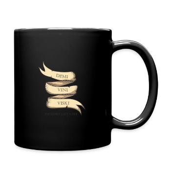 latin headband - Full Colour Mug - black - Right