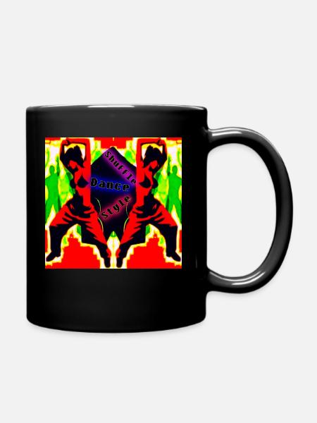 shuffle dance rave girl - Mug uni - noir