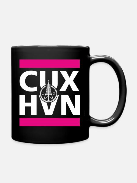 Cuxhaven Kugelbake Anker Herz maritim cuxhvn - Tasse einfarbig - Schwarz