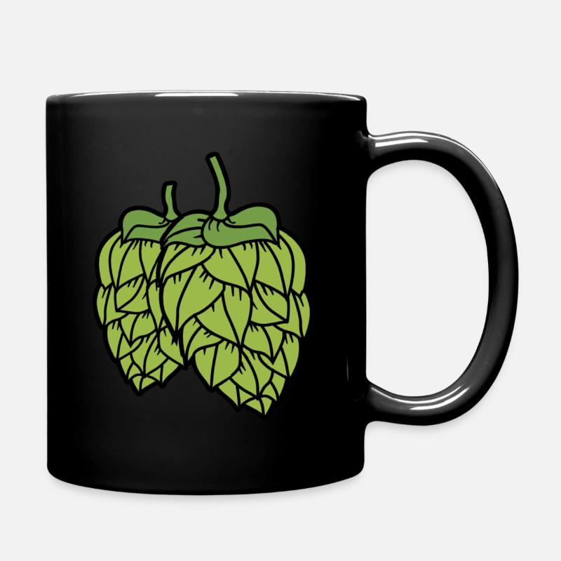 Hops beer brew brew brewery alcohol JGA - Full Colour Mug - black