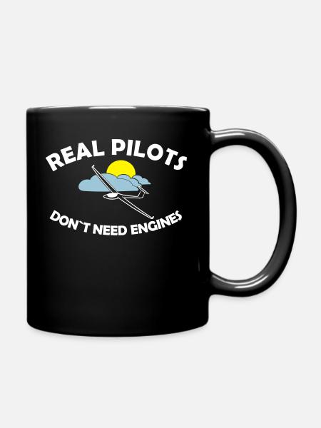 véritable planeur pilote planeur planeur planeur planeur - Mug uni - noir