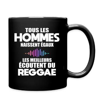 Reggae musique - Mug uni - noir - Droite