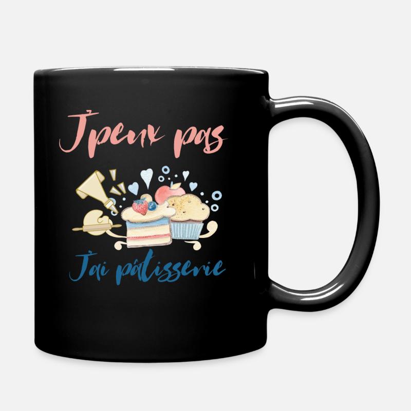 Ich kann nicht backen. - Tasse einfarbig - Schwarz