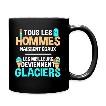 Glacier cadeau drôle glace anniversaire - Mug uni - noir - Droite