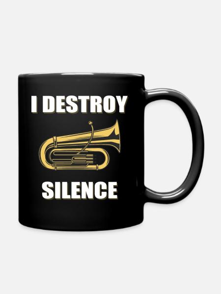 Cadeau de tuba musicien tuba - Mug uni - noir