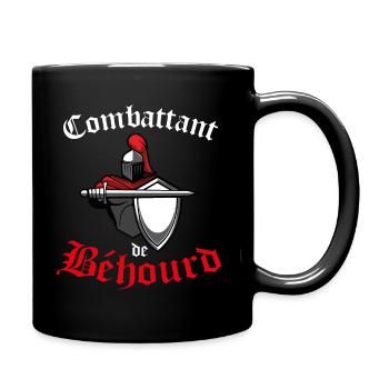 combattant de béhourd - Mug uni - noir - Droite