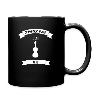 t shirt je peux pas ALTO - Mug uni - noir - Droite
