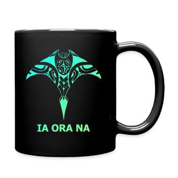 Tahitian ray - Full Colour Mug - black - Right