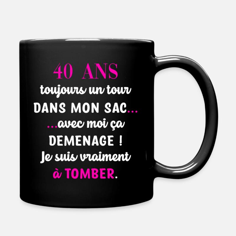 40 ans anniversaire - Mug uni - noir