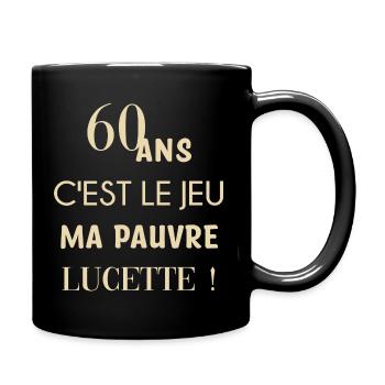 60 ans anniversaire - Mug uni - noir - Droite
