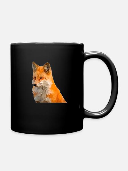 Fuchs - Tasse einfarbig - Schwarz