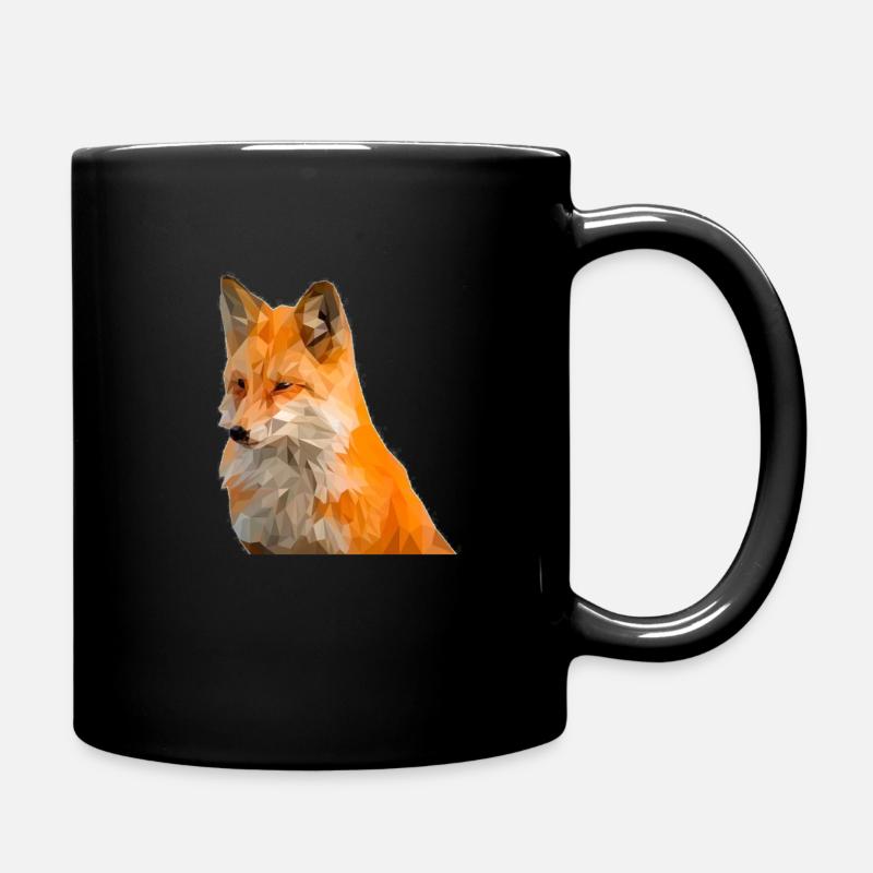 Fuchs - Tasse einfarbig - Schwarz