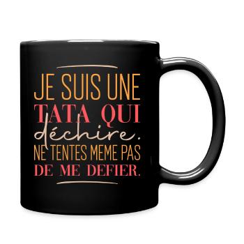 Super tata cadeau tee shirt meilleure tata - Mug uni - noir - Droite
