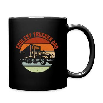 Camion chauffeur Coolster Trucker Papa - Mug uni - noir - Droite