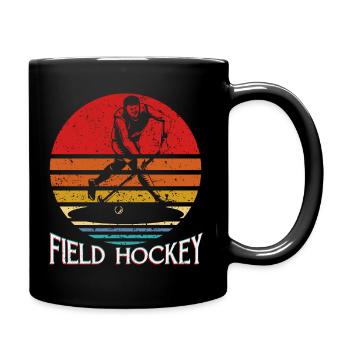 Rétro vintage hockey de hockey cadeau de hockey sur glace jeu - Mug uni - noir - Droite