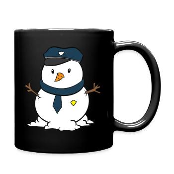 Père Noël Noël police enfants - Mug uni - noir - Droite