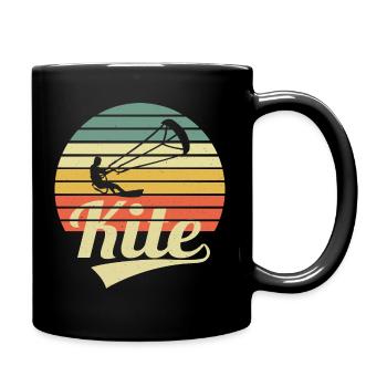 Kite Surfer Vintage Kitesurfing Kitesurfer Kiter - Full Colour Mug - black - Right