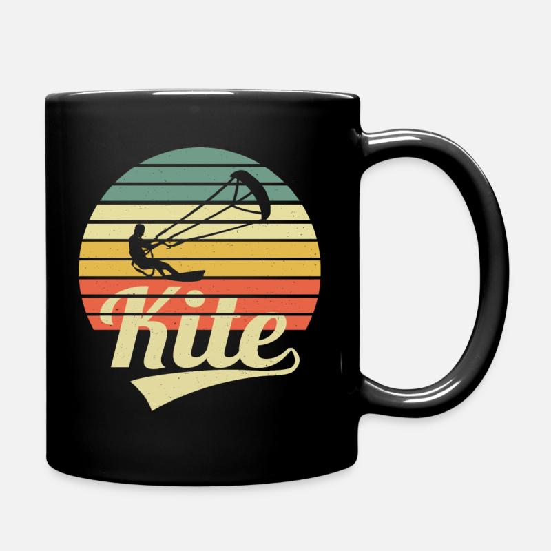 Kite Surfer Vintage Kitesurfing Kitesurfer Kiter - Tasse einfarbig - Schwarz