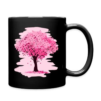 Sakura tree - Full Colour Mug - black - Right