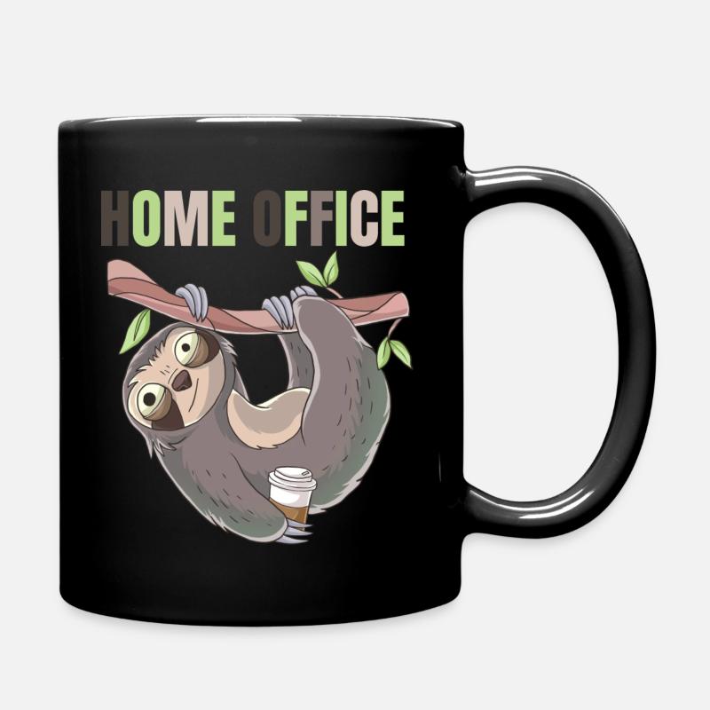 Paresseux - Mug uni - noir