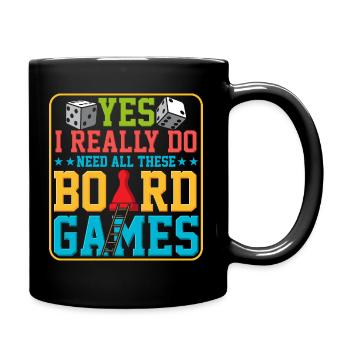 Oui, j'ai vraiment besoin de tous ces jeux de société - Mug uni - noir - Droite