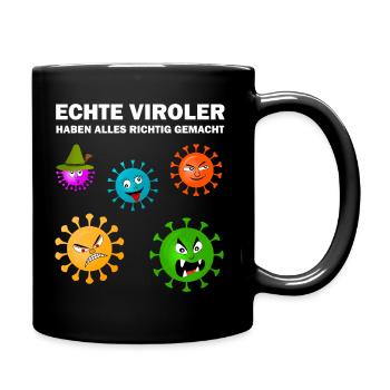 Tirol Virus, Ischgl, Superspreader Corona Mutation - Tasse einfarbig - Schwarz - Rechts