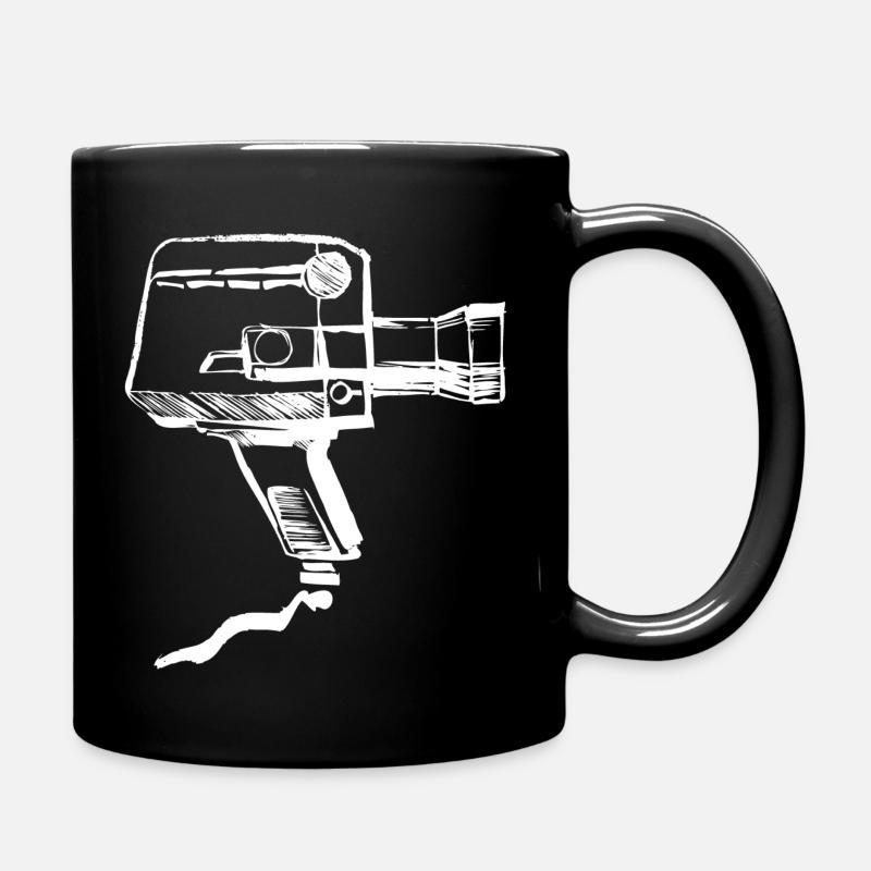 Old video camera - Full Colour Mug - black