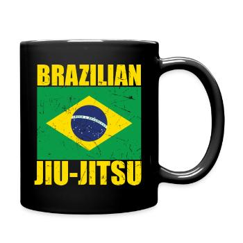 Drapeau brésilien de Jiu-Jitsu BJJ - Mug uni - noir - Droite